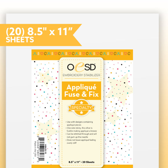 Applique Fuse & Fix Embroidery Stabilizer - OESD