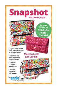 Pattern Snapshot Foldover Bags - ByAnnie