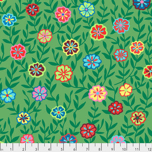 February 2020 25cm PWGP175 Green Busy Lizzy - Kaffe Fassett