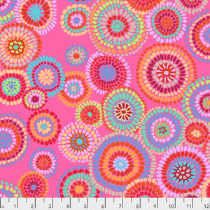 February 2020 25cm PWGP176 Pink Mosaic Circles - Kaffe Fassett